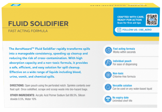 AEROHAZARD Fluid Solidifier Sachet 21g - 20 units per box