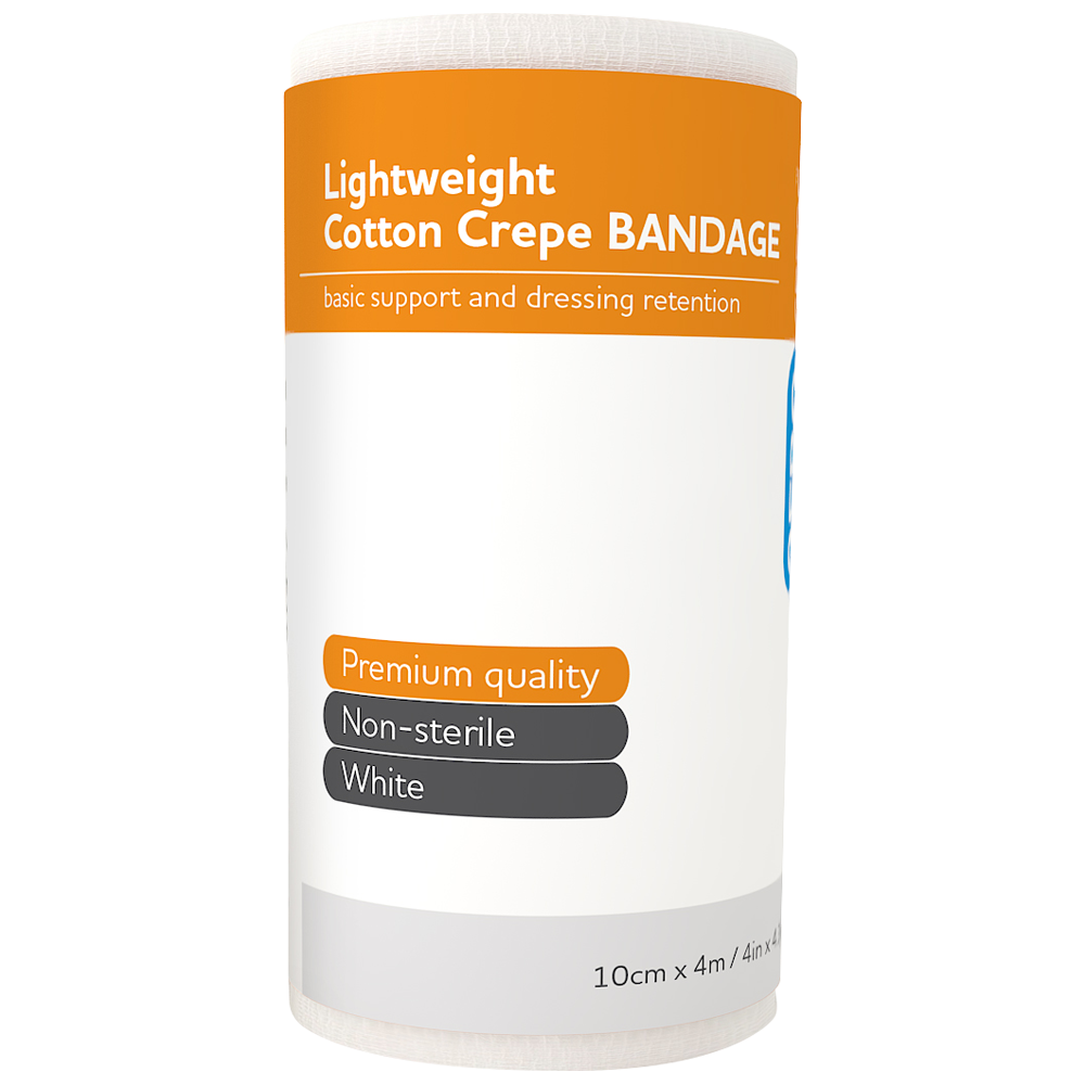 AEROCREPE Light Cotton Crepe Bandage 10cm x 4M 12 Pack