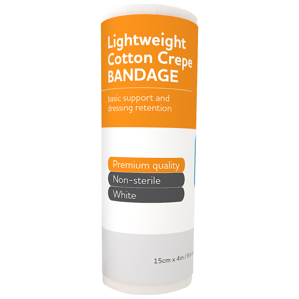 AEROCREPE Light Cotton Crepe Bandage 15cm x 4M 12 Pack