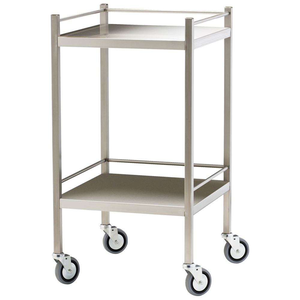 Small Stainless Steel Trolley with Rails