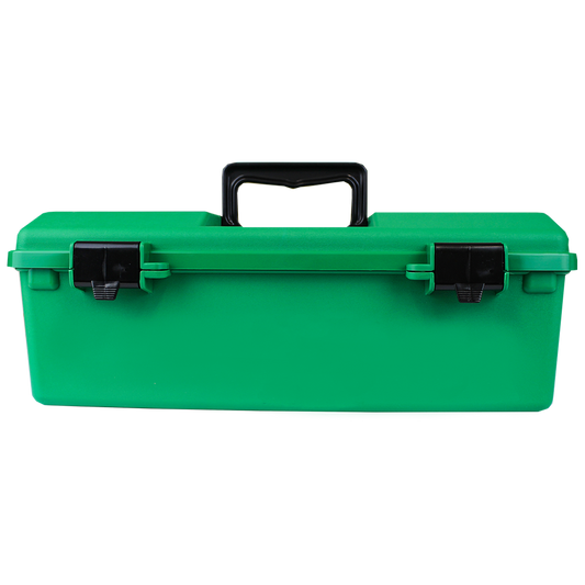 AEROCASE Green Plastic Tacklebox with 1 Liftout Tray 23 x 40 x 14.5cm