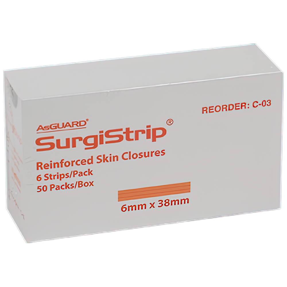 AEROPLAST Wound Closure Strips 6 x 38mm Box of 50 (6 strips/card)