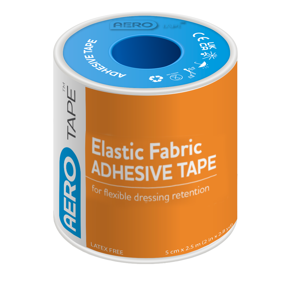 AEROTAPE Elastic Fabric Adhesive Tape 5cm x 2.5M 9 Pack