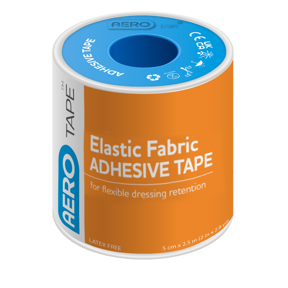AEROTAPE Elastic Fabric Adhesive Tape 5cm x 2M 3 Pack