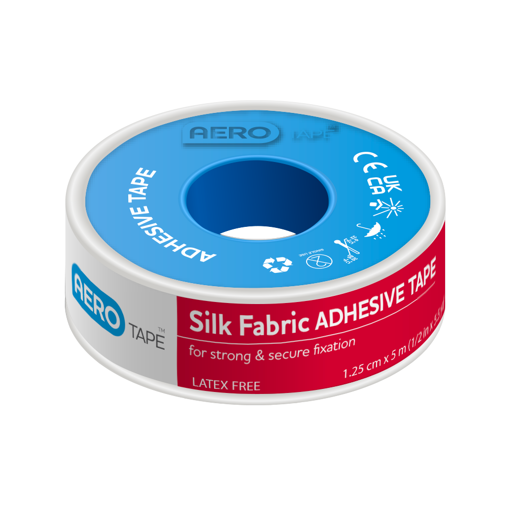 AEROTAPE Silk Fabric Adhesive Tape 1.25cm x 5M 81 Pack