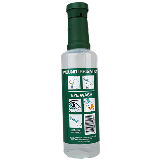 AEROWASH Drop Eyewash Bottle 500mL 10 Pack