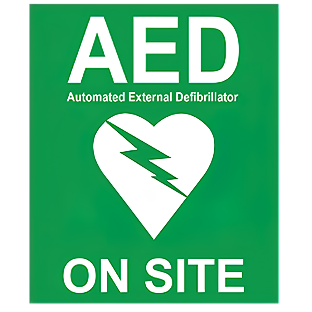 CARDIACT AED On Site Sticker 10 x 12cm