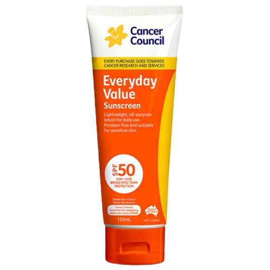 CANCER COUNCIL SPF50 Everyday Value Sunscreen Tube 110mL 30 Pack