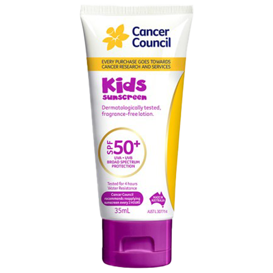CANCER COUNCIL SPF50+ Kids Sunscreen Tube 35mL 60 Pack
