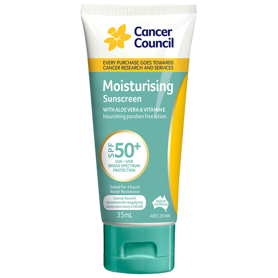 CANCER COUNCIL SPF50+ Moisturising Sunscreen Tube 35mL 60 Pack