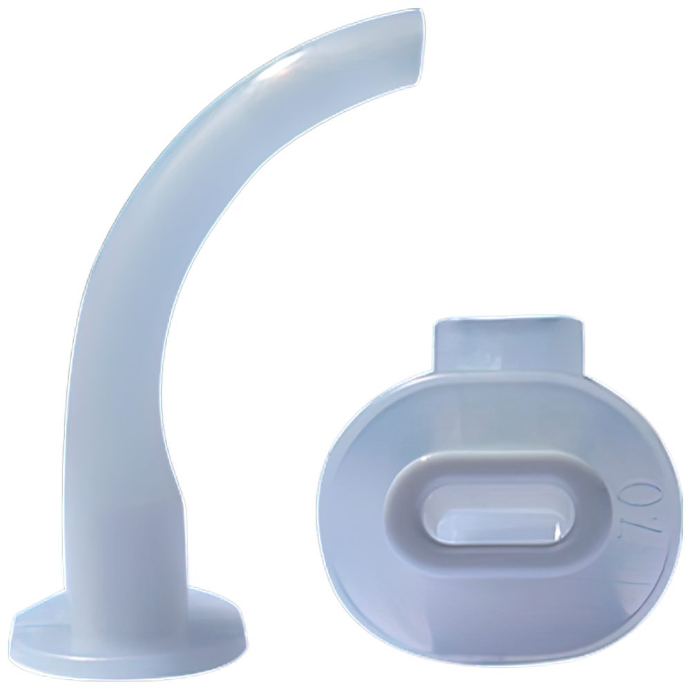 #1 Adolescent Disposable Guedel Airway 70mm (Clear)