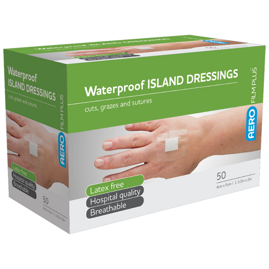 AEROFILM PLUS Waterproof Island Dressing 4 x 5cm Box of 50