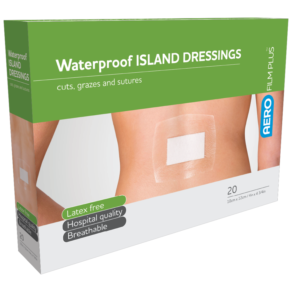 AEROFILM PLUS Waterproof Island Dressing 10 x 12cm Box of 20
