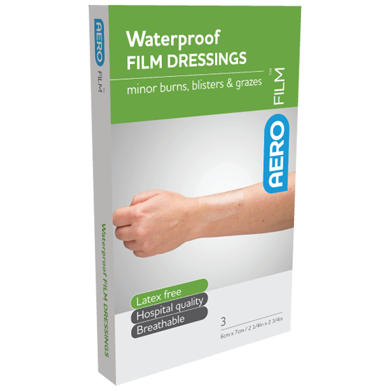 AEROFILM Waterproof Film Dressing 6 x 7cm Box of 3
