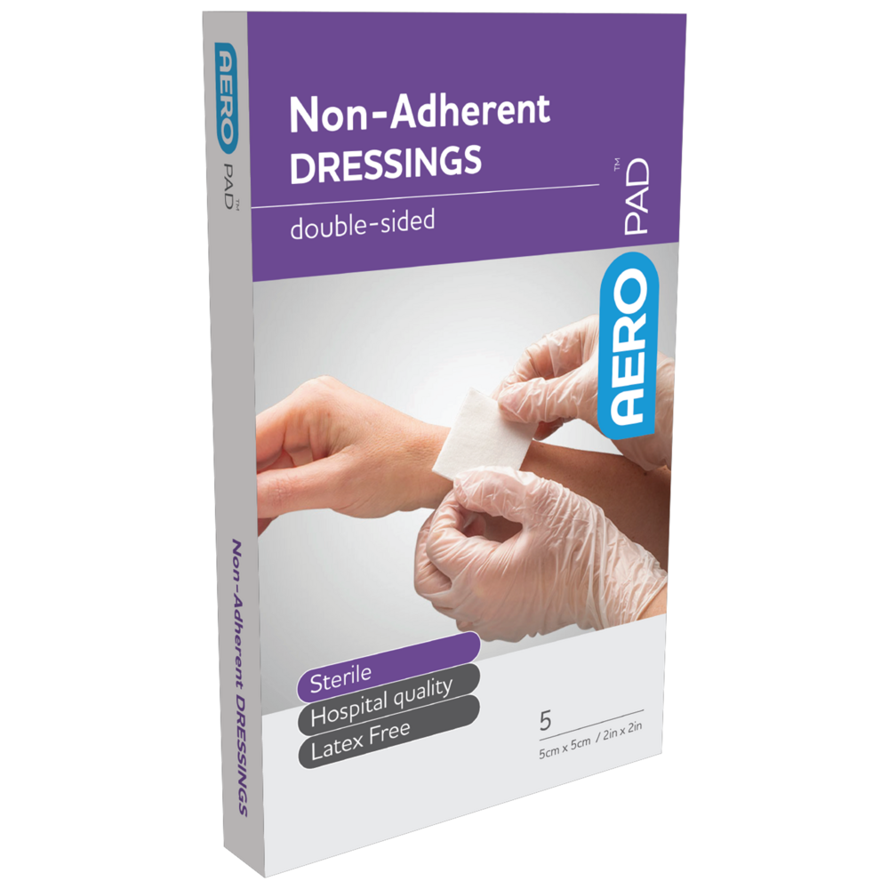 AEROPAD Non-Adherent Dressing 5 x 5cm Box of 3