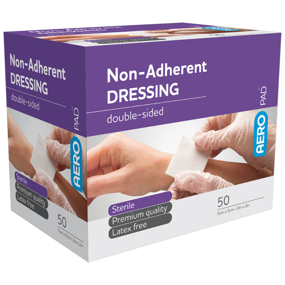 AEROPAD Non-Adherent Dressing 5 x 5cm Box of 50