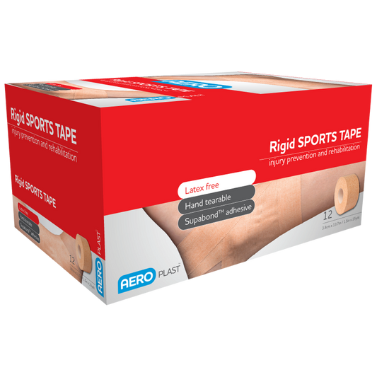 AEROPLAST Rigid Sports Tape 3.8cm x 13.7M Box of 12