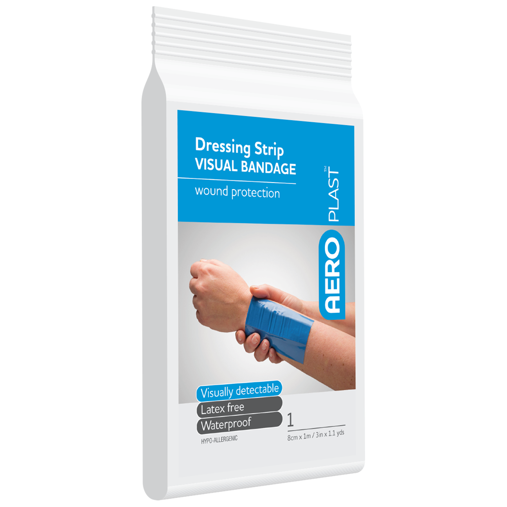 AEROPLAST Premium Visual Dressing Strip 7.5cm x 1M 12 Pack