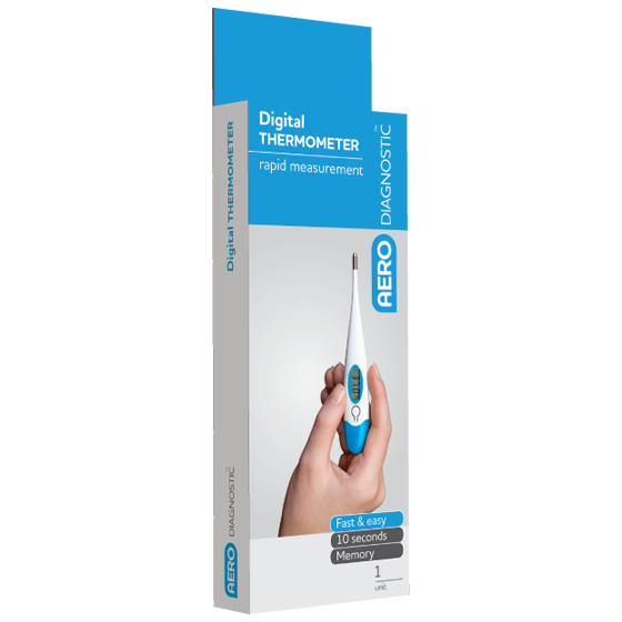 AERODIAGNOSTIC Digital Clinical Thermometer (10 Pack)