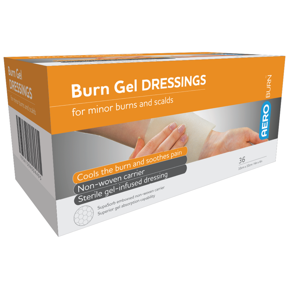 AEROBURN Burn Gel Dressing 10 x 10cm 36 Pack