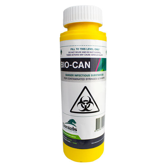 AEROHAZARD Sharps Disposal Container 125mL