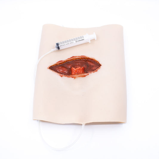 TRAUMASIM Wearable Open Femur Fracture – Upper Leg – With Bleeding Capacity