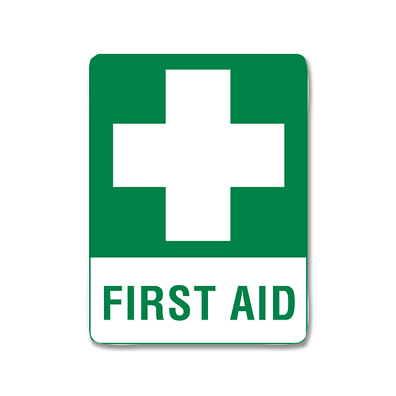 Large Poly First Aid Sign 60 x 45cm – AGI MedKit