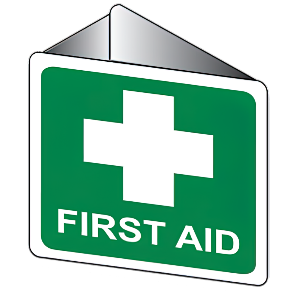 Off-Wall Poly First Aid Sign 22.5 x 22.5cm