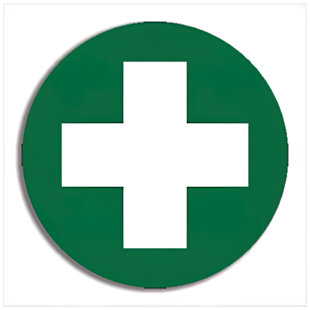 First Aid Cross Sticker 5 x 5cm 5 Pack