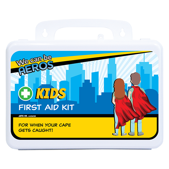 KIDS 2 Series Plastic Waterproof First Aid Kit 13 x 21 x 7.5cm