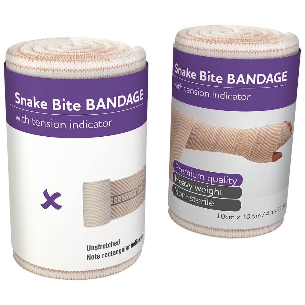AEROFORM Snake Bite Bandage with Indicator 10cm x 10.5M 12 Pack