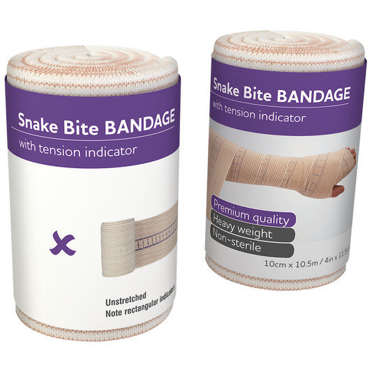 AEROFORM Snake Bite Bandage with Indicator 10cm x 10.5M 12 Pack