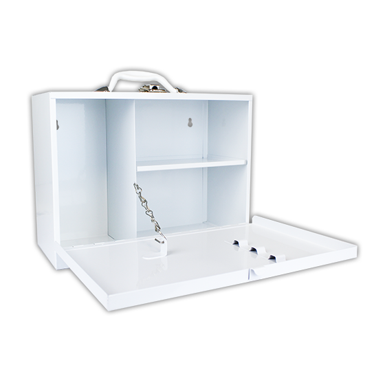 AEROCASE Small Drop Front Metal Cabinet 34 x 25 x 15cm