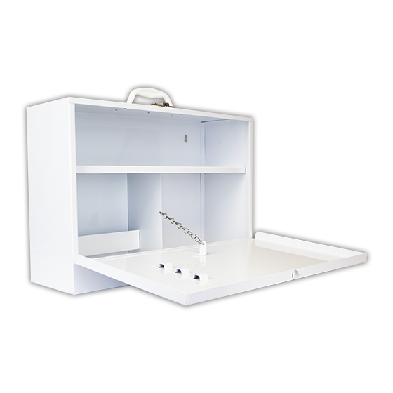 AEROCASE Medium Drop Front Metal Cabinet 43 x 31 x 15cm