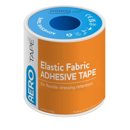 AEROTAPE Elastic Fabric Adhesive Tape 5cm x 2M 3 Pack