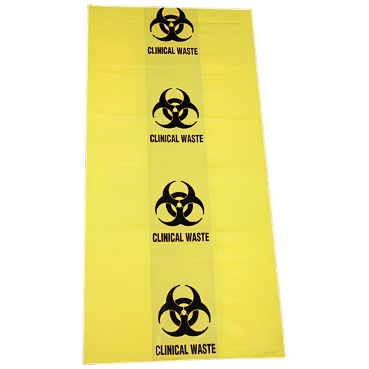 50L Biohazard Clinical Waste Bag 630 x 800mm - 55um 10 Pack