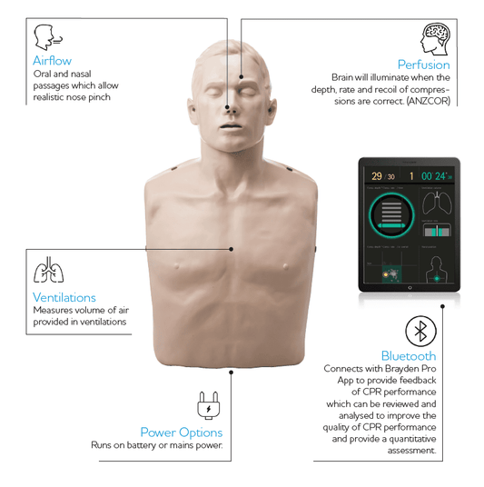 BRAYDEN PRO CPR Manikin (Bluetooth Connectivity)