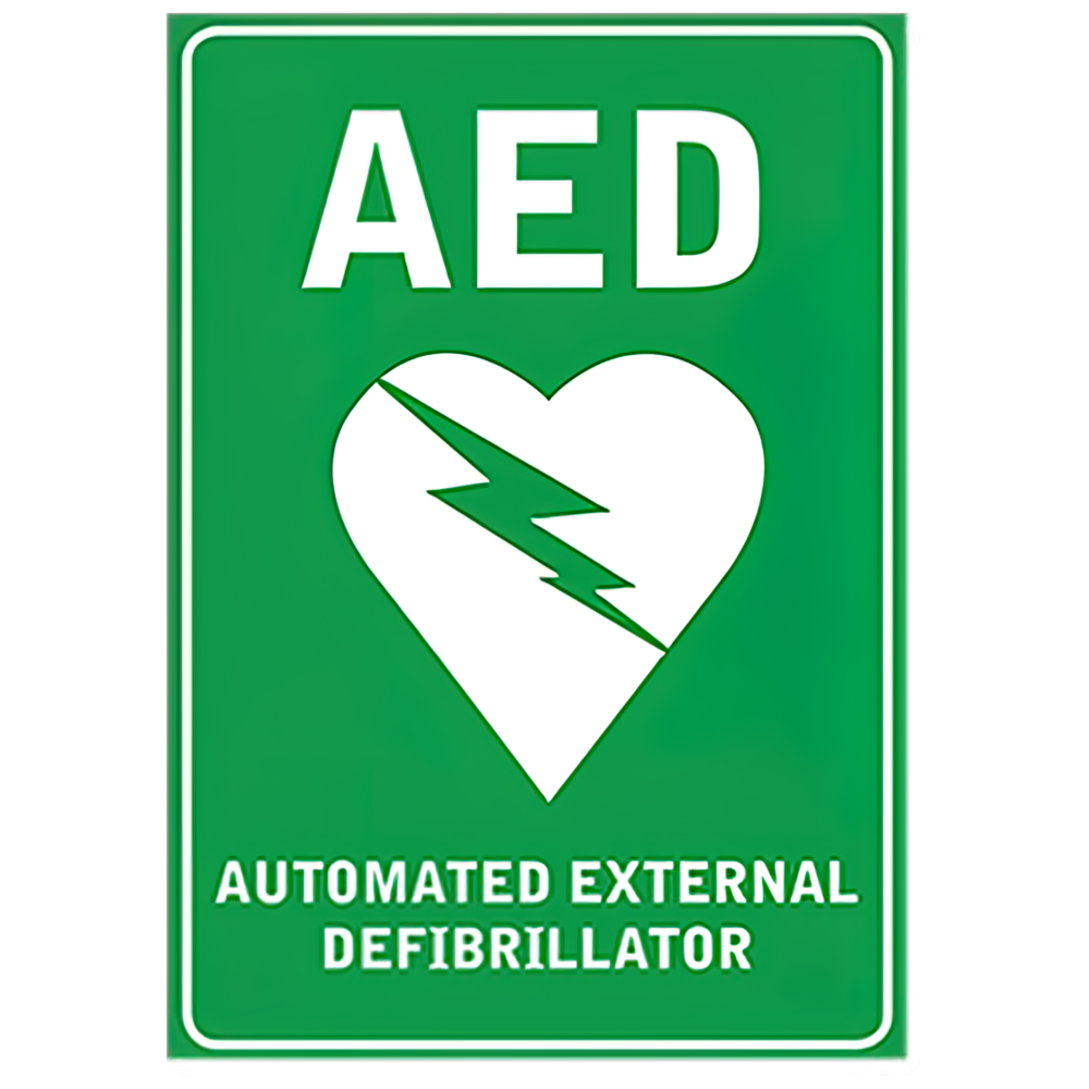 CARDIACT Poly AED Sign 22.5 x 30cm – AGI MedKit