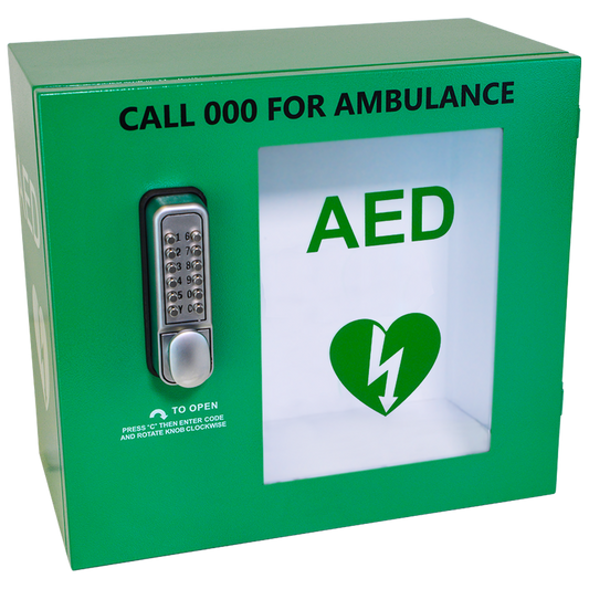 CARDIACT Alarmed Outdoor AED Cabinet with Lock