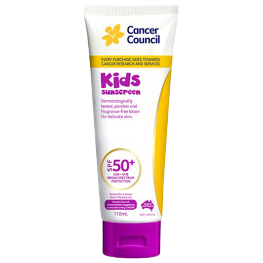 CANCER COUNCIL SPF50+ Kids Sunscreen Tube 110mL 24 Pack