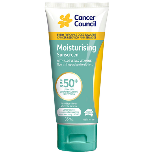 CANCER COUNCIL SPF50+ Moisturising Sunscreen Tube 35mL 60 Pack