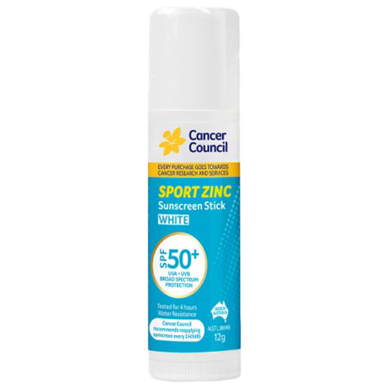 CANCER COUNCIL SPF50+ Sport Zinc Sunscreen Stick 12g 72 Pack