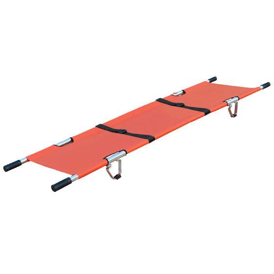 AERORESCUE Alloy Single-Fold Emergency Pole Stretcher (folds width ways)