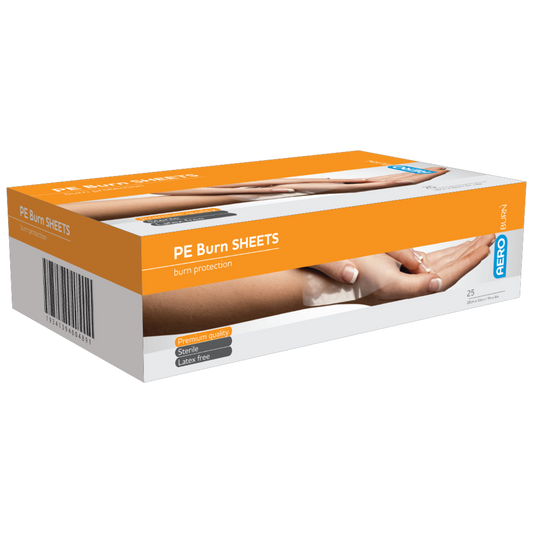 AEROBURN Polyethylene Burn Sheet 10 x 10cm Box of 25