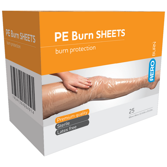 AEROBURN Polyethylene Burn Sheet 60 x 90cm Box of 25