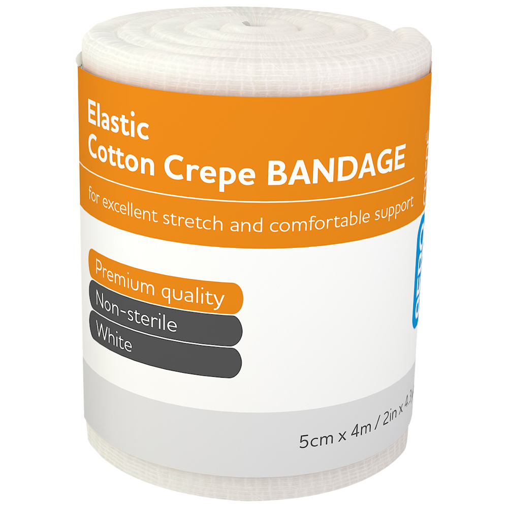 AEROCREPE Elastic Crepe Bandage 5cm x 4M 12 Pack