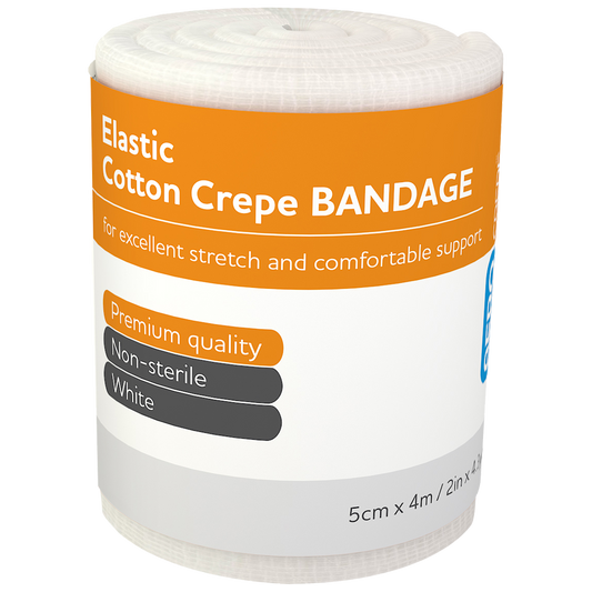 AEROCREPE Elastic Crepe Bandage 5cm x 4M 12 Pack