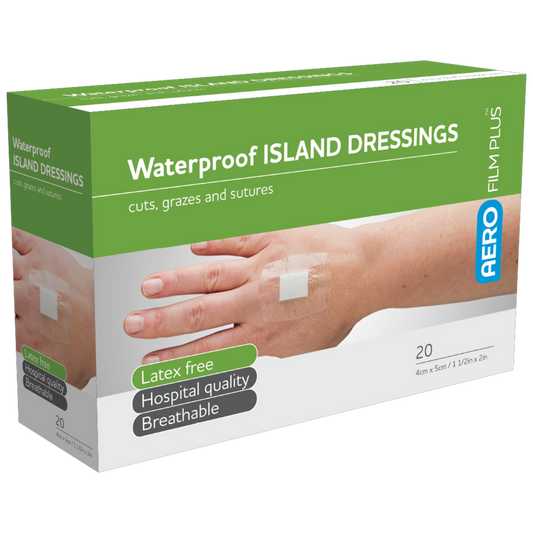 AEROFILM PLUS Waterproof Island Dressing 4 x 5cm Box of 20