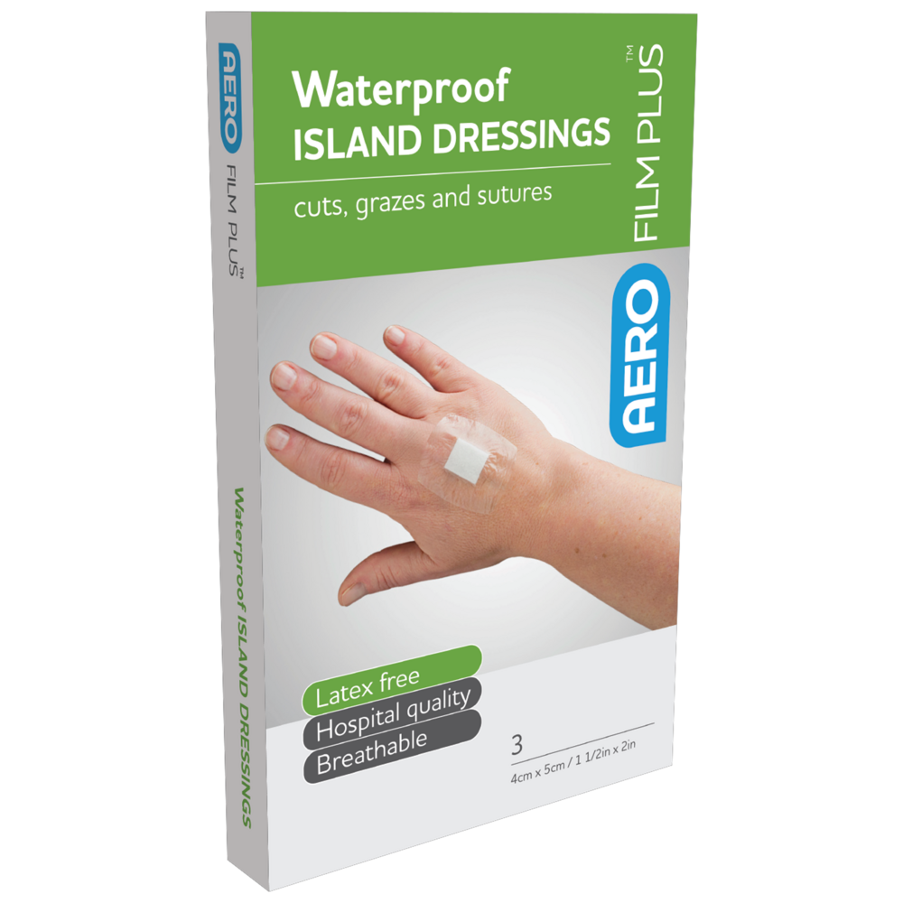 AEROFILM PLUS Waterproof Island Dressing 4 x 5cm Box of 3