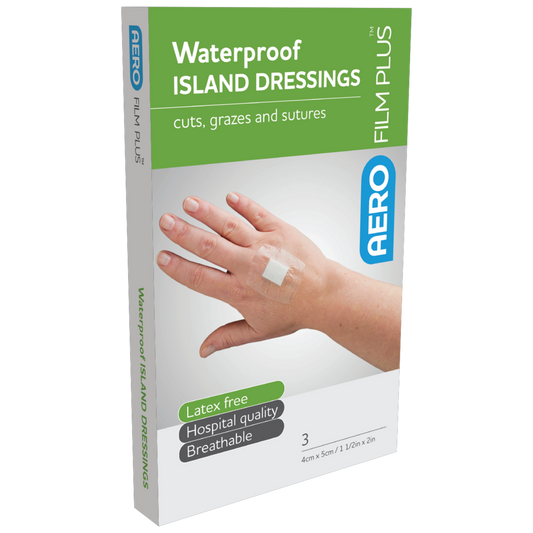 AEROFILM PLUS Waterproof Island Dressing 4 x 5cm Box of 3